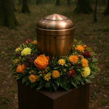 Laden Sie das Bild in den Galerie-Viewer, Herbstlicher Urnenkranz "Kraft"