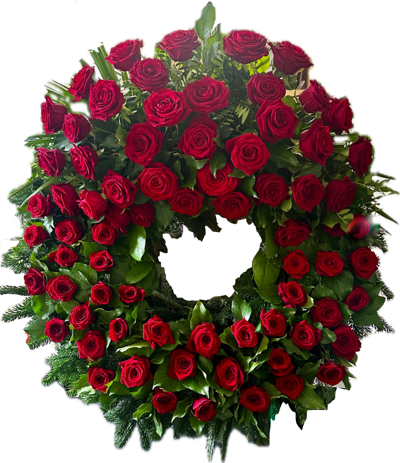 Trauerkranz aus Rosen 