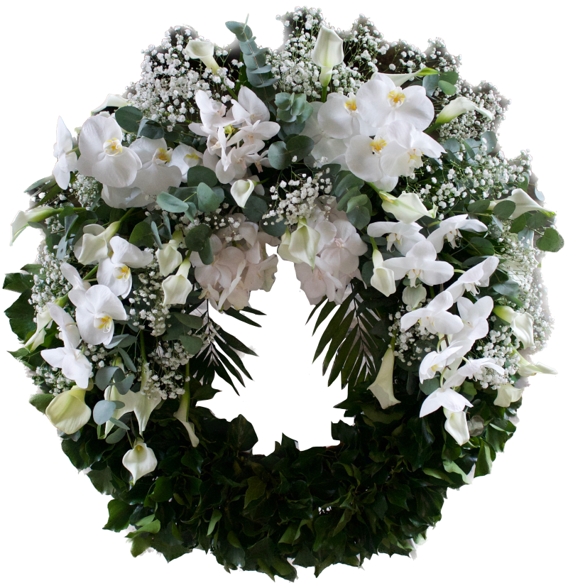Trauerkranz mit Orchidee 