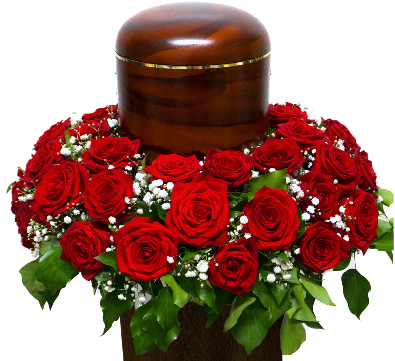 Urnenkranz aus Rosen 